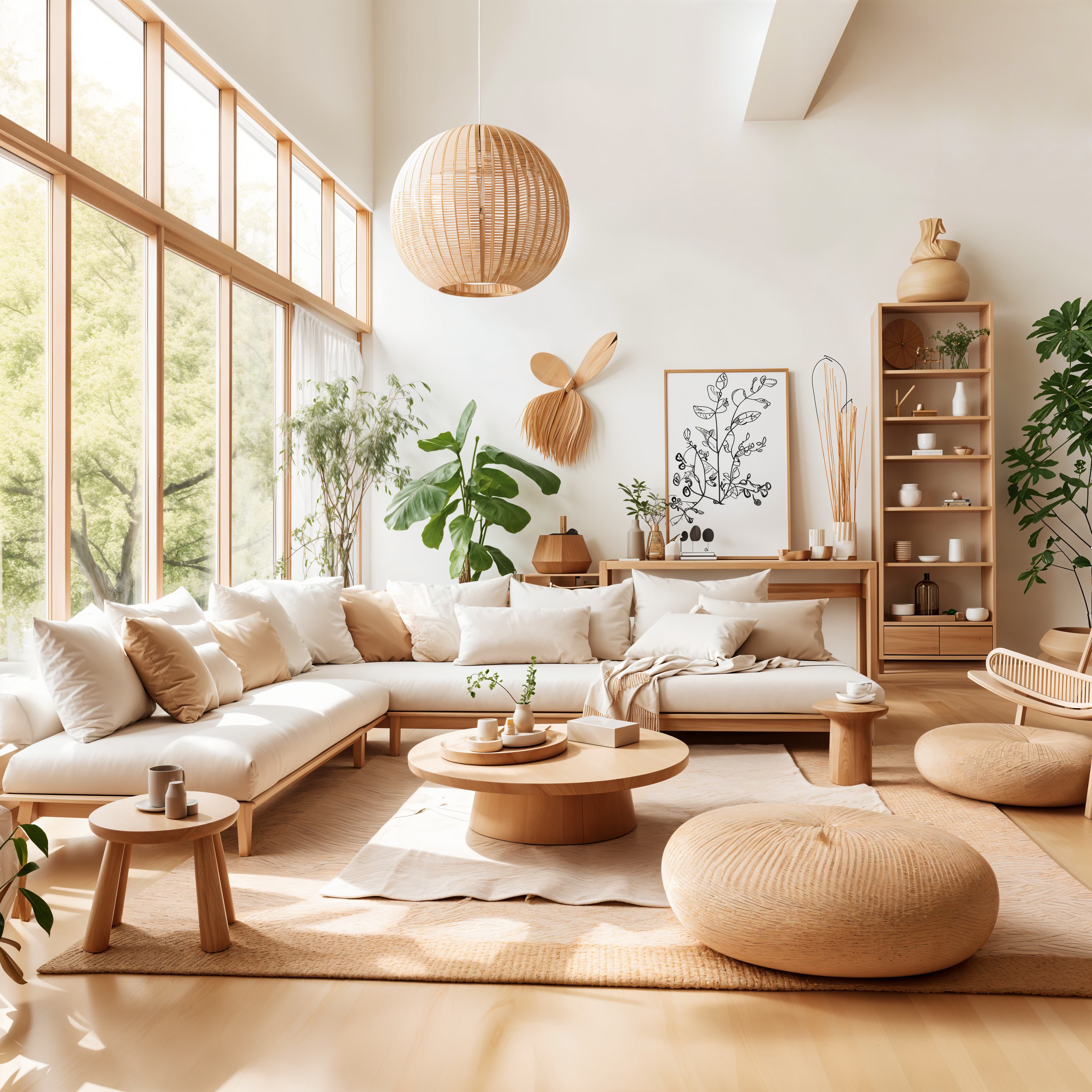 Interior design after AI upscaling